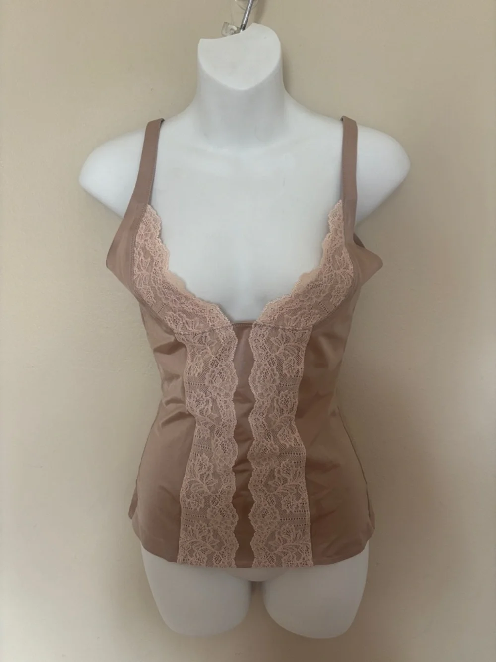 Victoria's Secret Blush Lace-Trim Satin Camisole